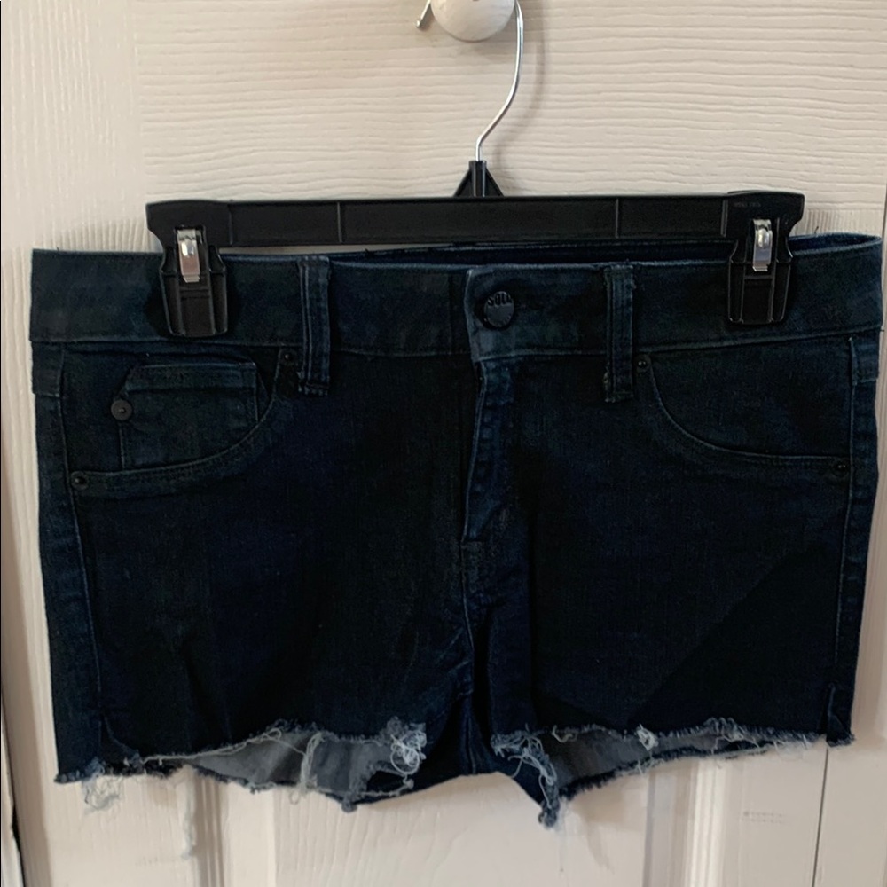 SOLD Design Lab Dark Blue Jean Shorts
